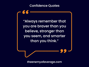 confidence quote posted on wall