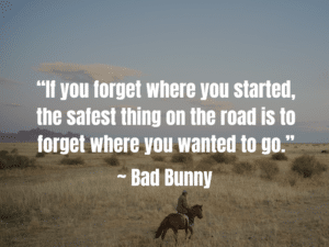 man reciting bad bunny quotes