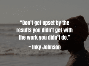 man reading inky johnson quotes