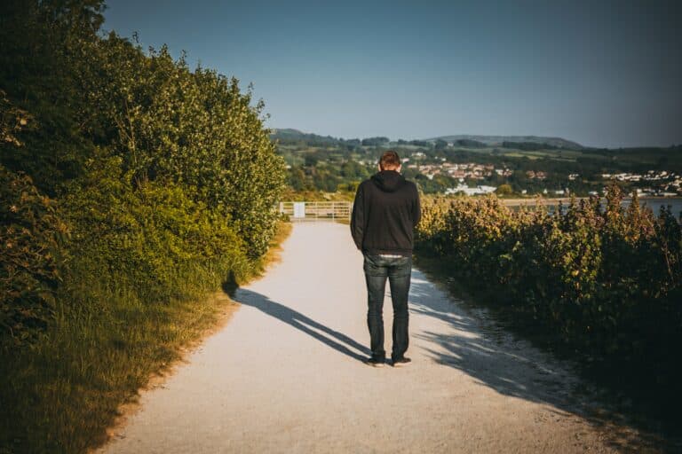 man finding himself