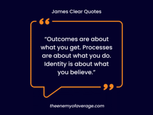 james clear quote on identity