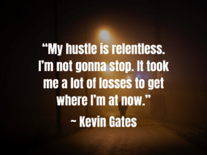 man reciting quotes from kevin gates