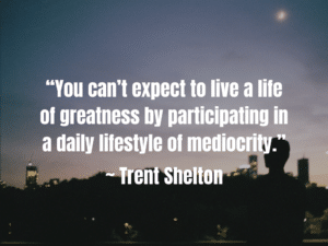 man reciting trent shelton quotes
