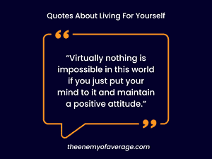 quote about living for yourself