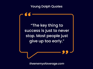 quote on blue wall