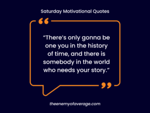 saturday motivational quote