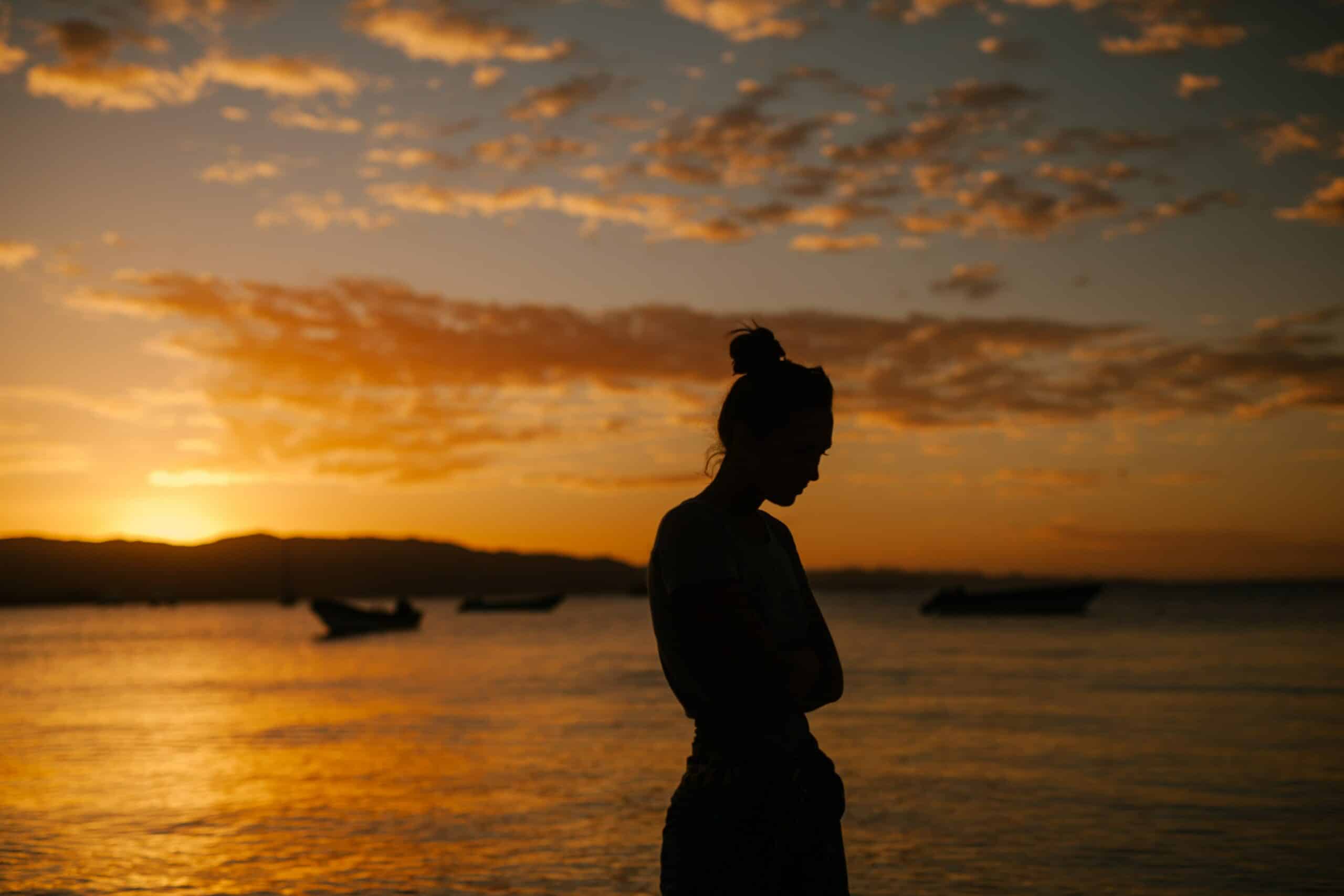 woman feeling defeated