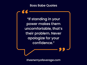 confidence quote from a boss babe