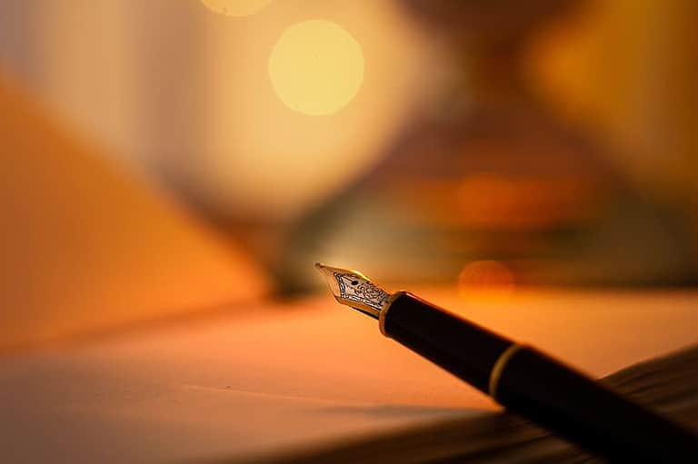 woman writing poetry