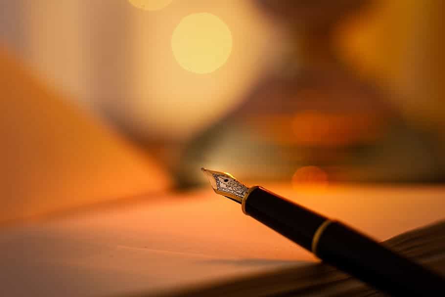 woman writing poetry