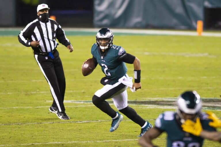 jalen hurts running