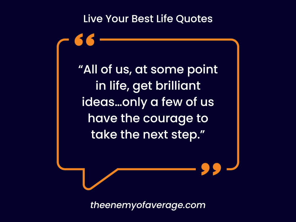 live a good life quote