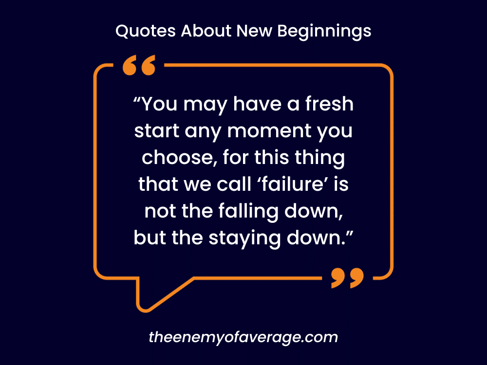 inspirational quote on blue background