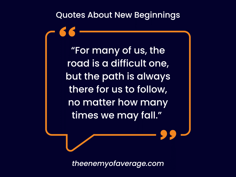 fresh starts quote on wall