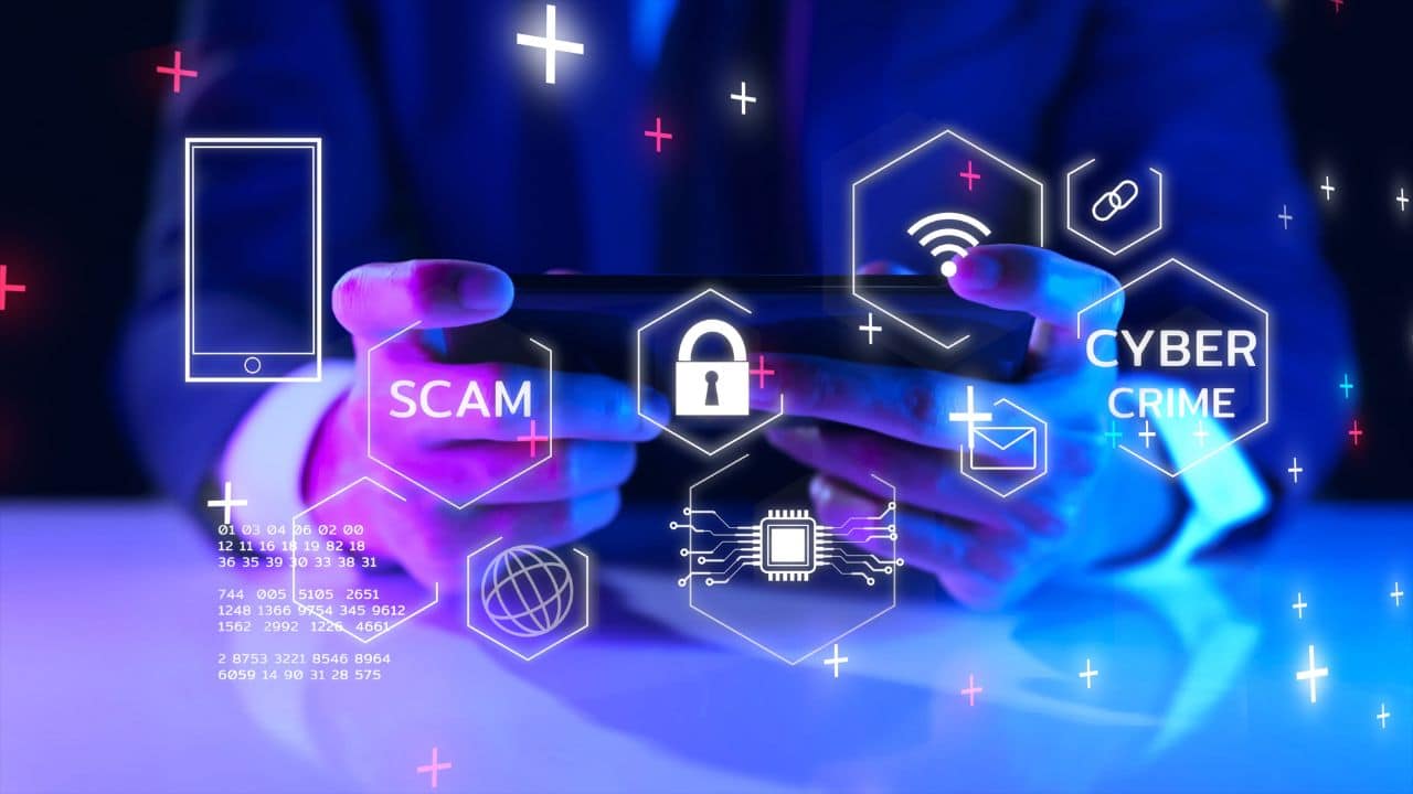 Cybersecurity cybercrime internet scam, business finance crypto currency investment digital network technology computer virus attack risk protection, identity encryption privacy data hacking