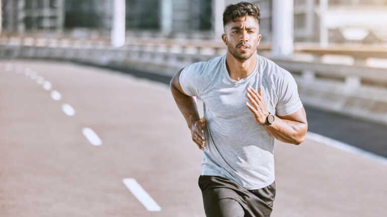 Running, jogging, exercise, man, training, fitness