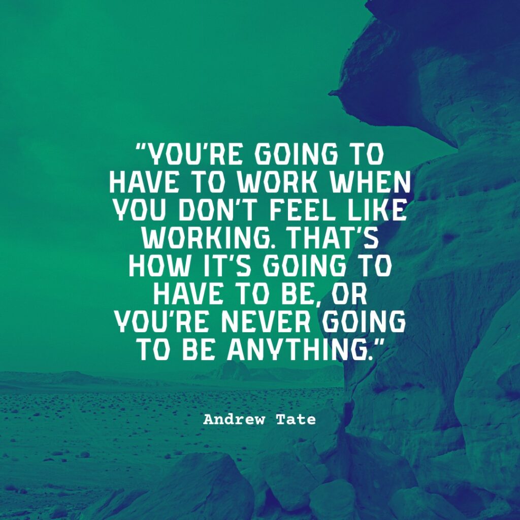 andrew tate quote on discipline
