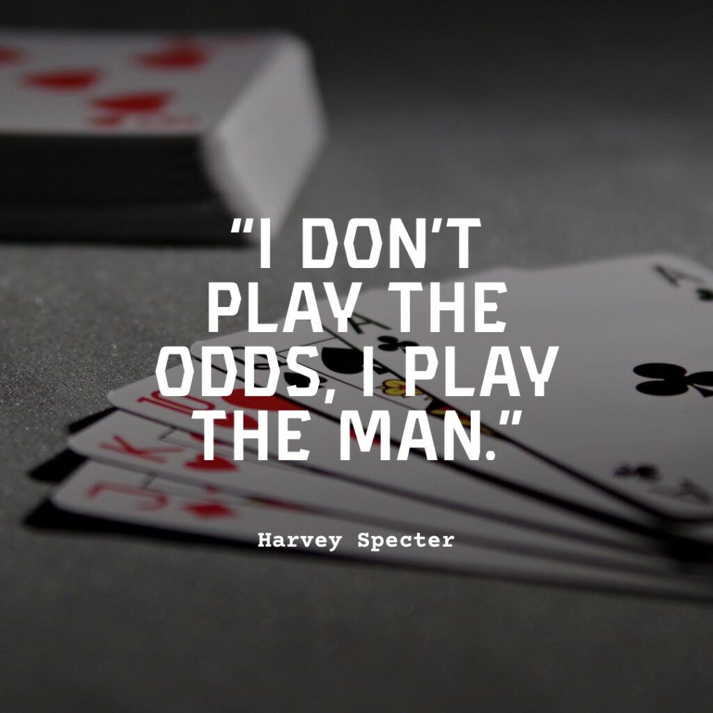 cards on poker table