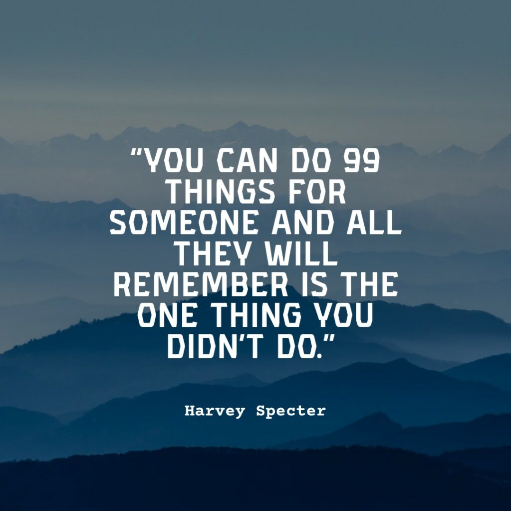 harvey specter quote in the sky