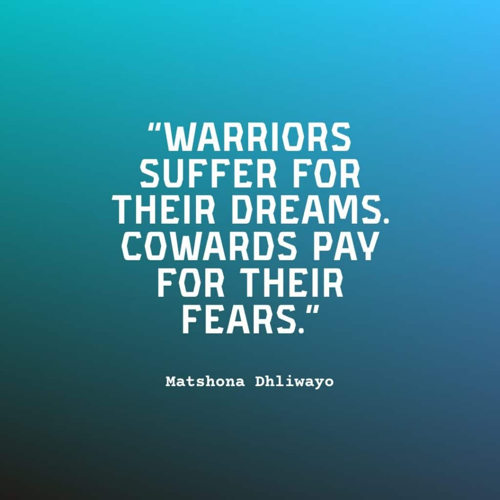 quote on blue background