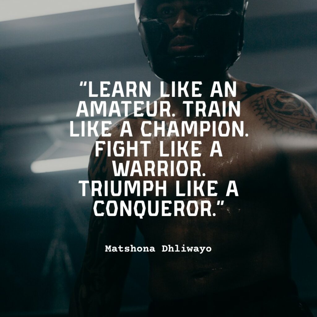 warrior training in the gym