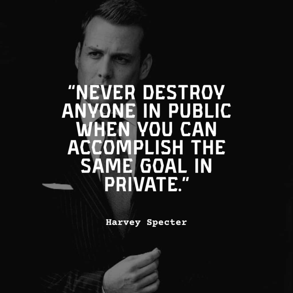 harvey specter quote poster