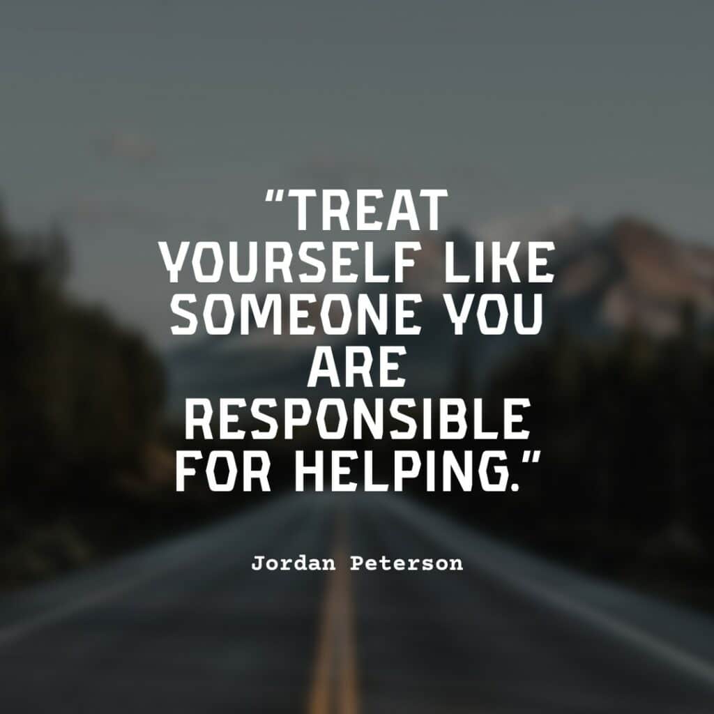 jordan peterson quote on wall