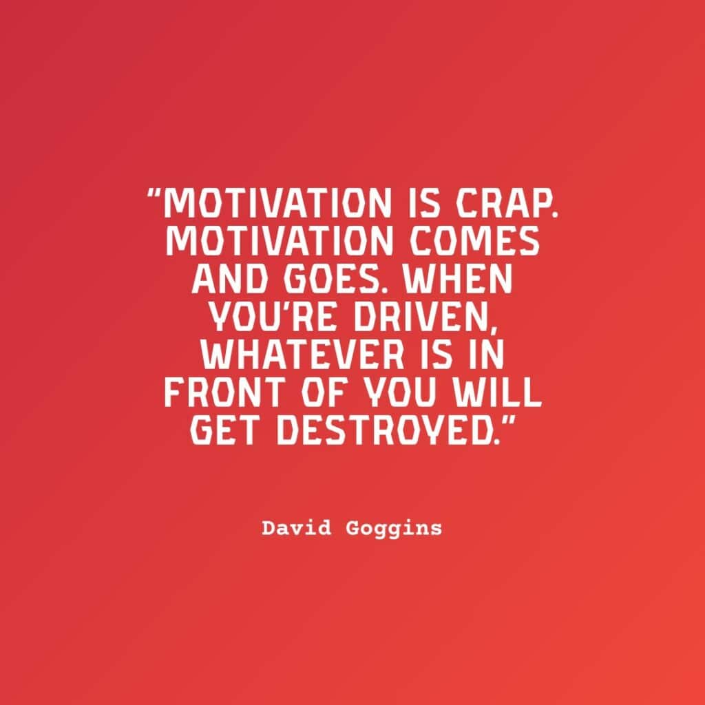 quote on red poster