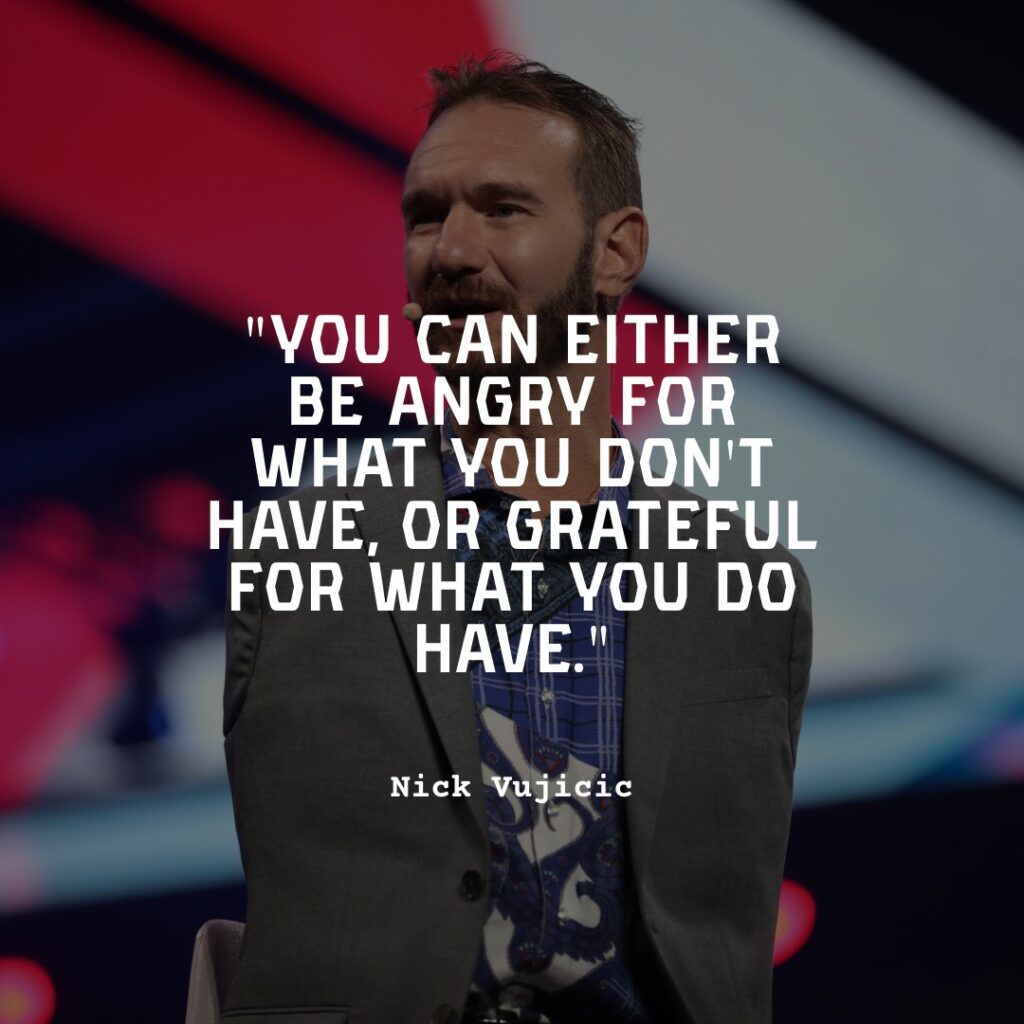 nick vujicic on stage