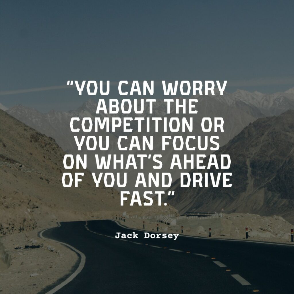 quote on blue background