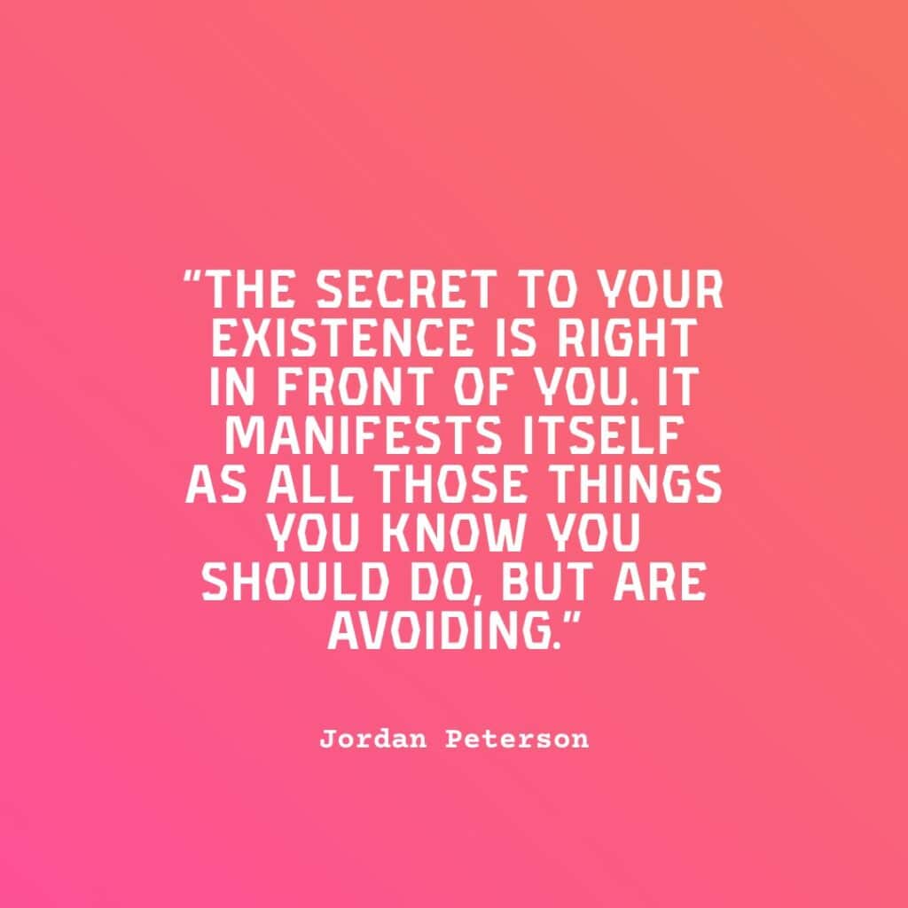 quote on red background