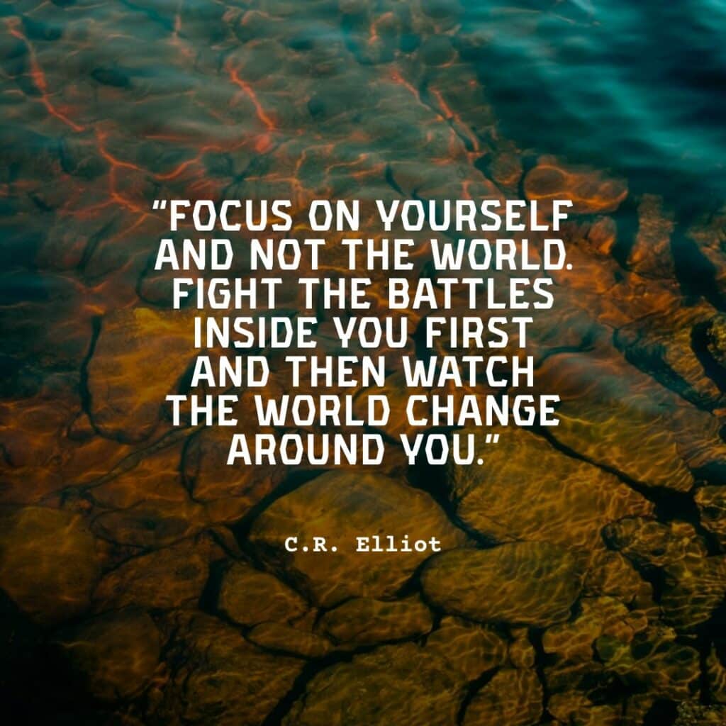 focus on myself quote
