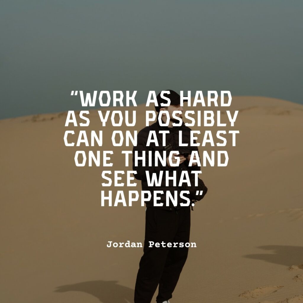 successful man working hard
