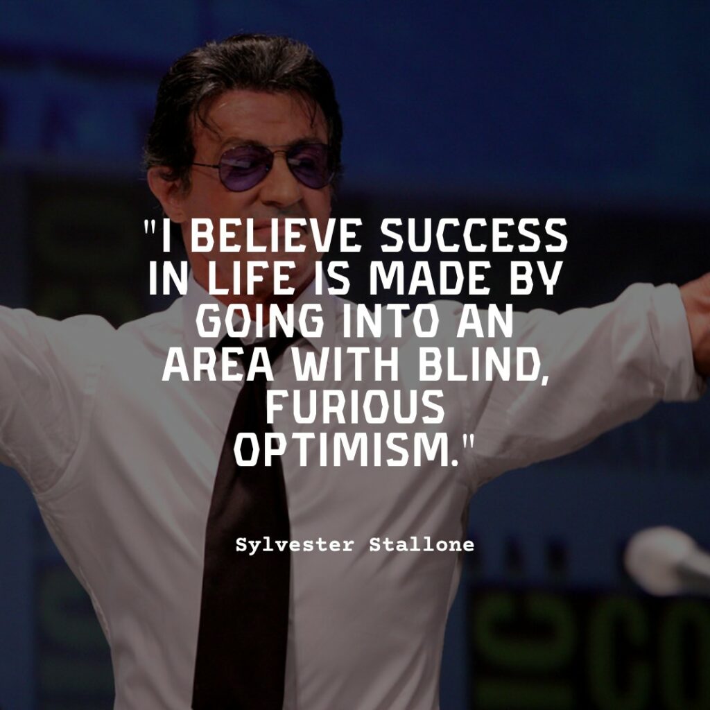 sylvester stallone on stage