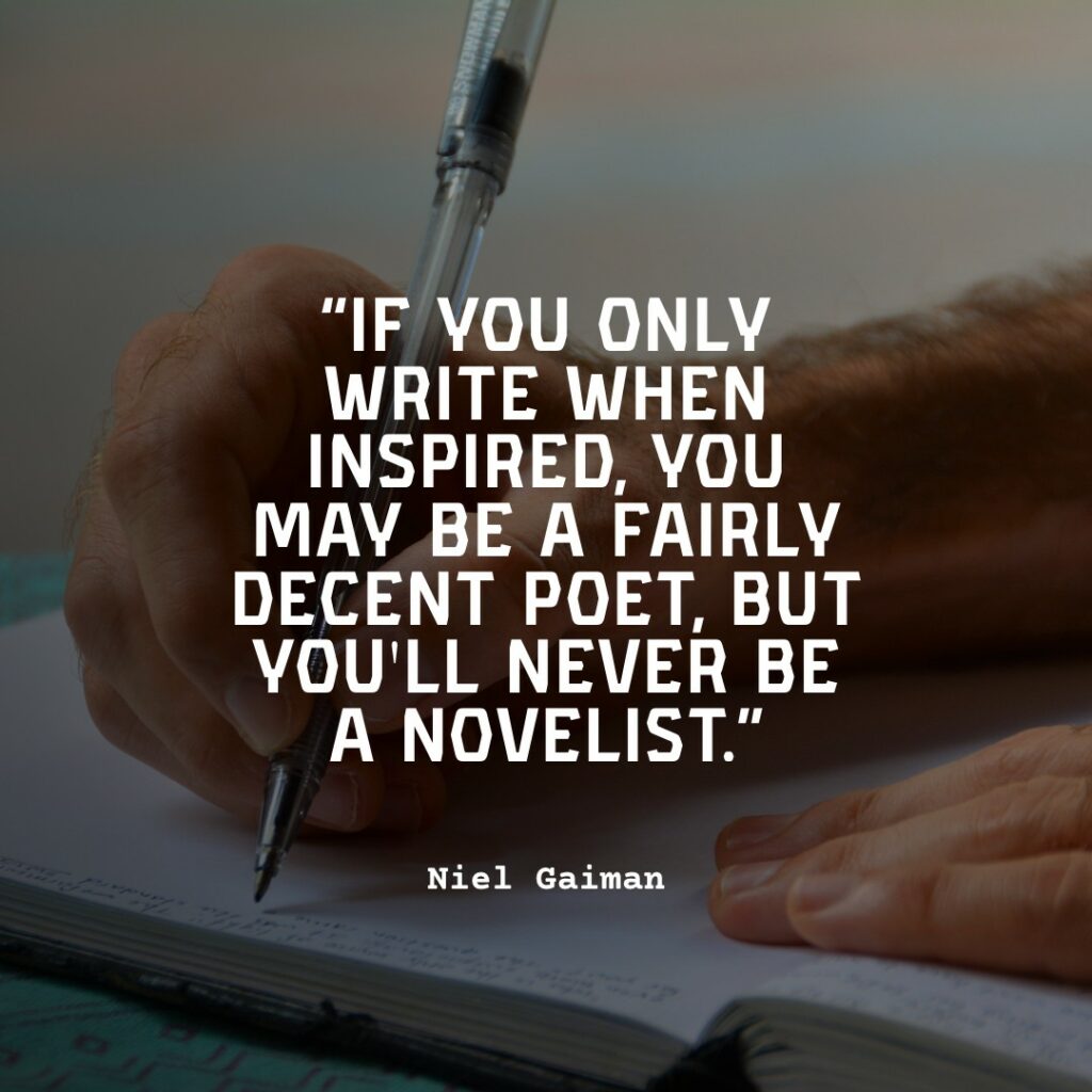 man writing a book