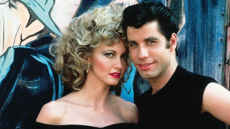 John Travolta and Olivia Newton-John in Grease.