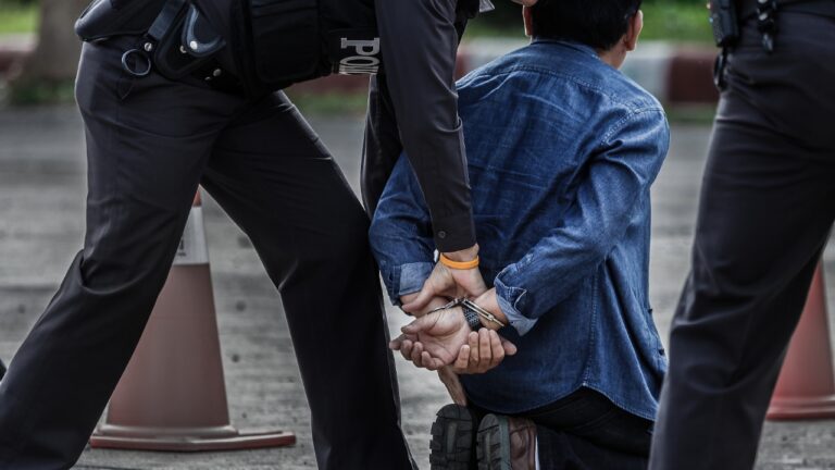 Man, Handcuffed, police, arrest, jail