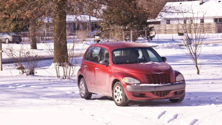 PT Cruiser in the snow