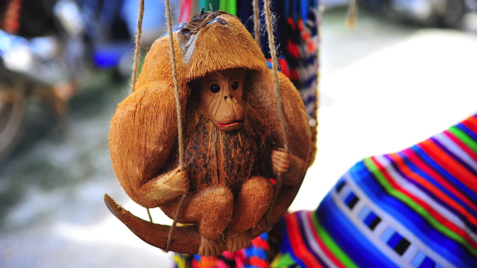 Coconut Carved Monkey
