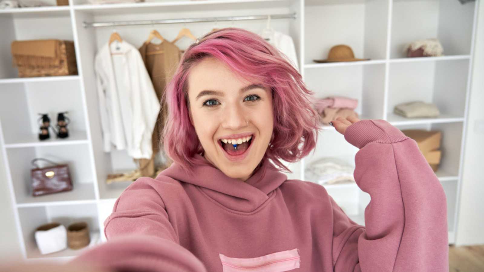 Gen Z taking selfie