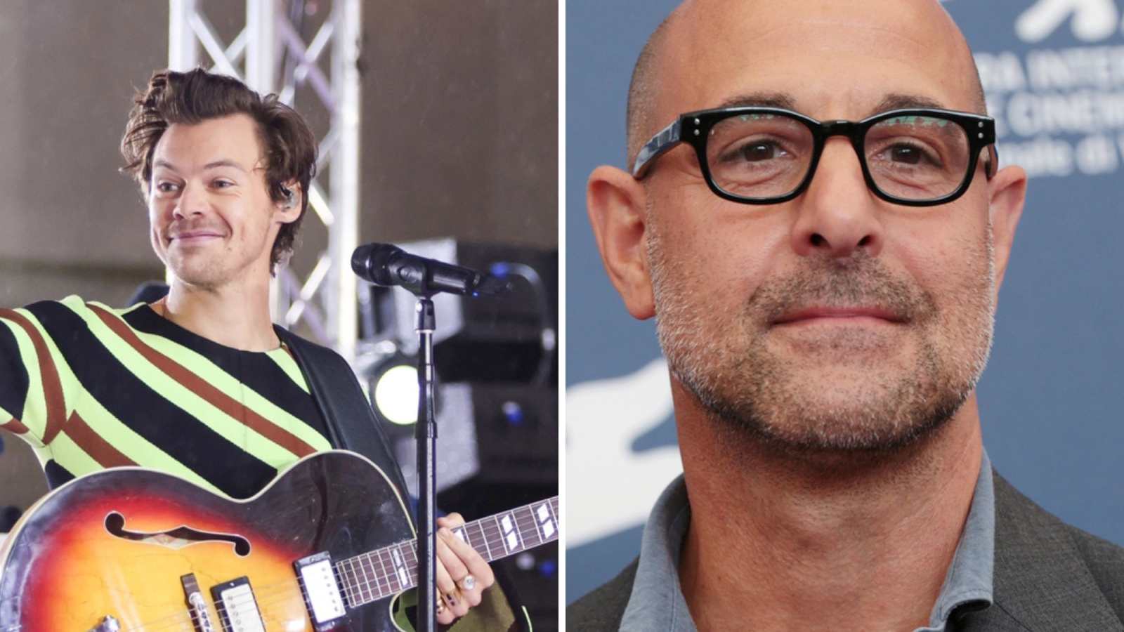 Harry Styles and Stanley Tucci