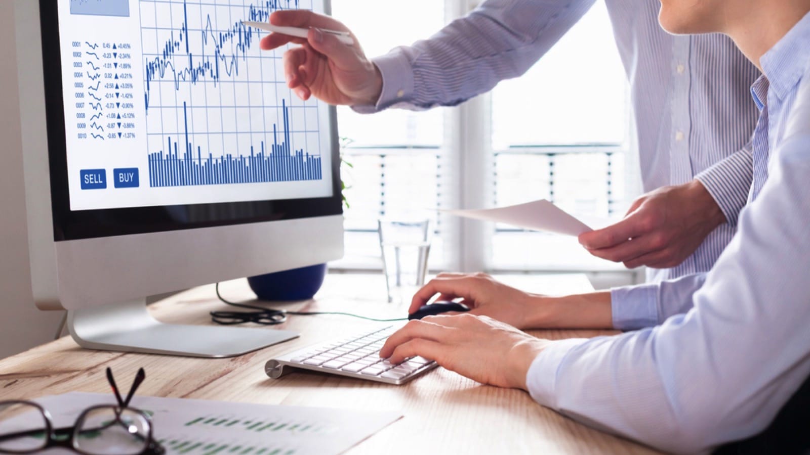 Man learning to trade