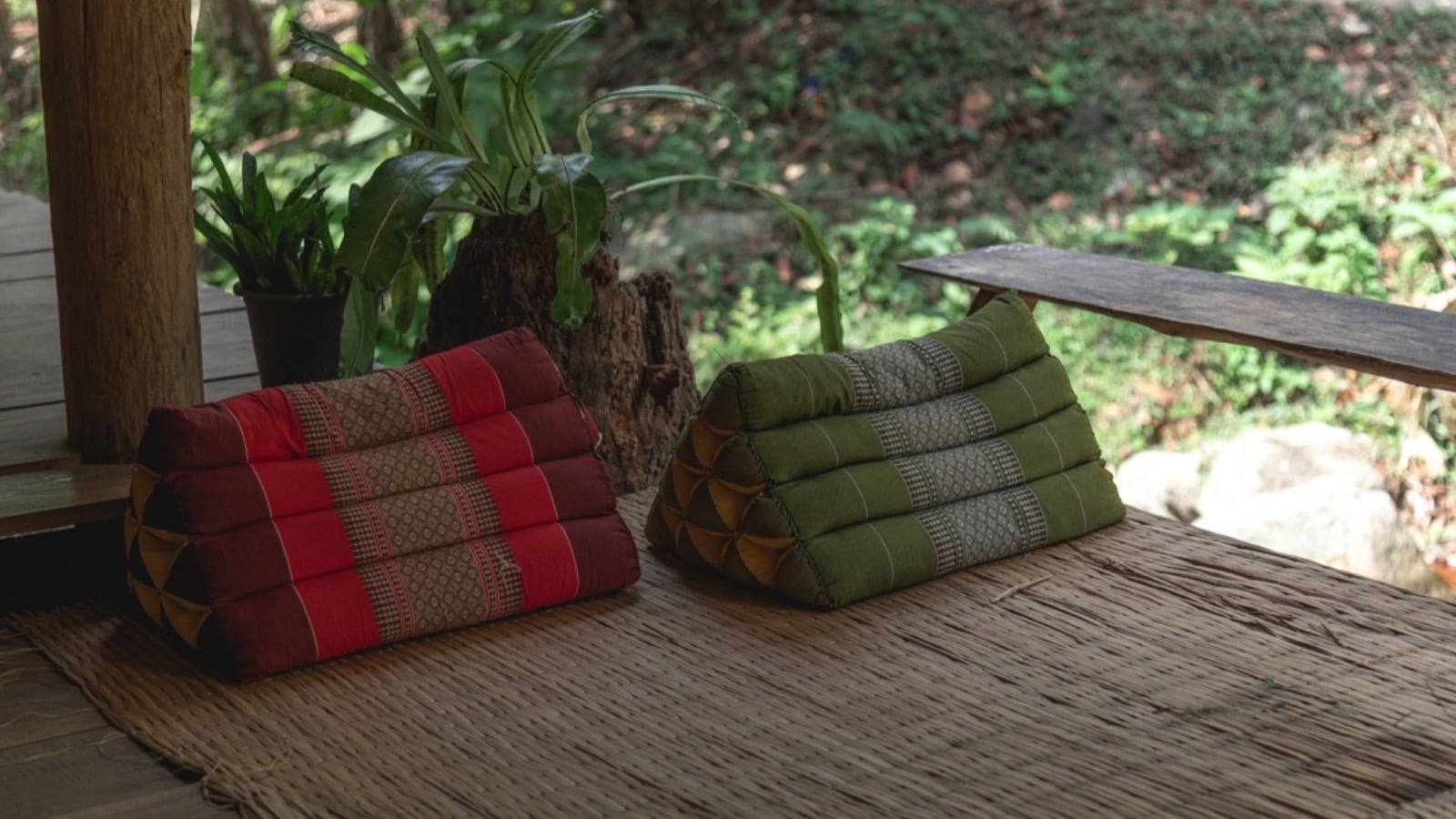 Mon Thai Triangle Pillow