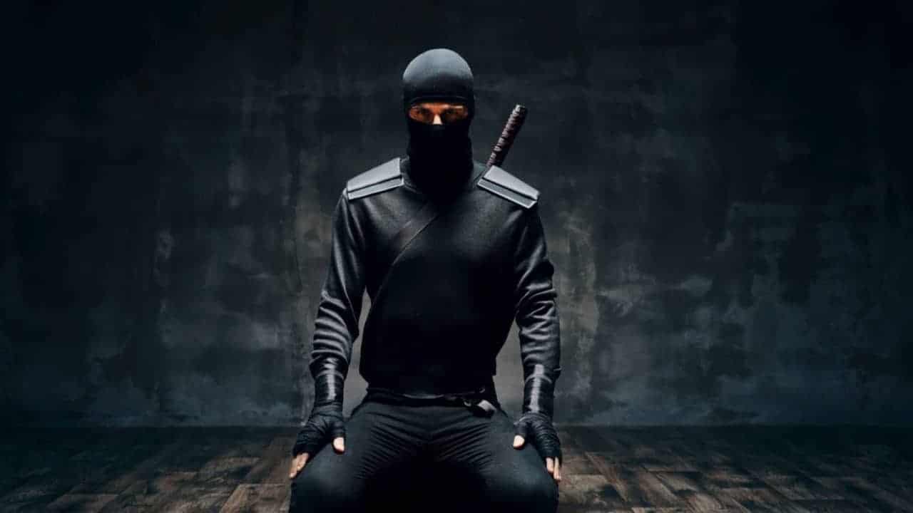 ninja kneeling pose