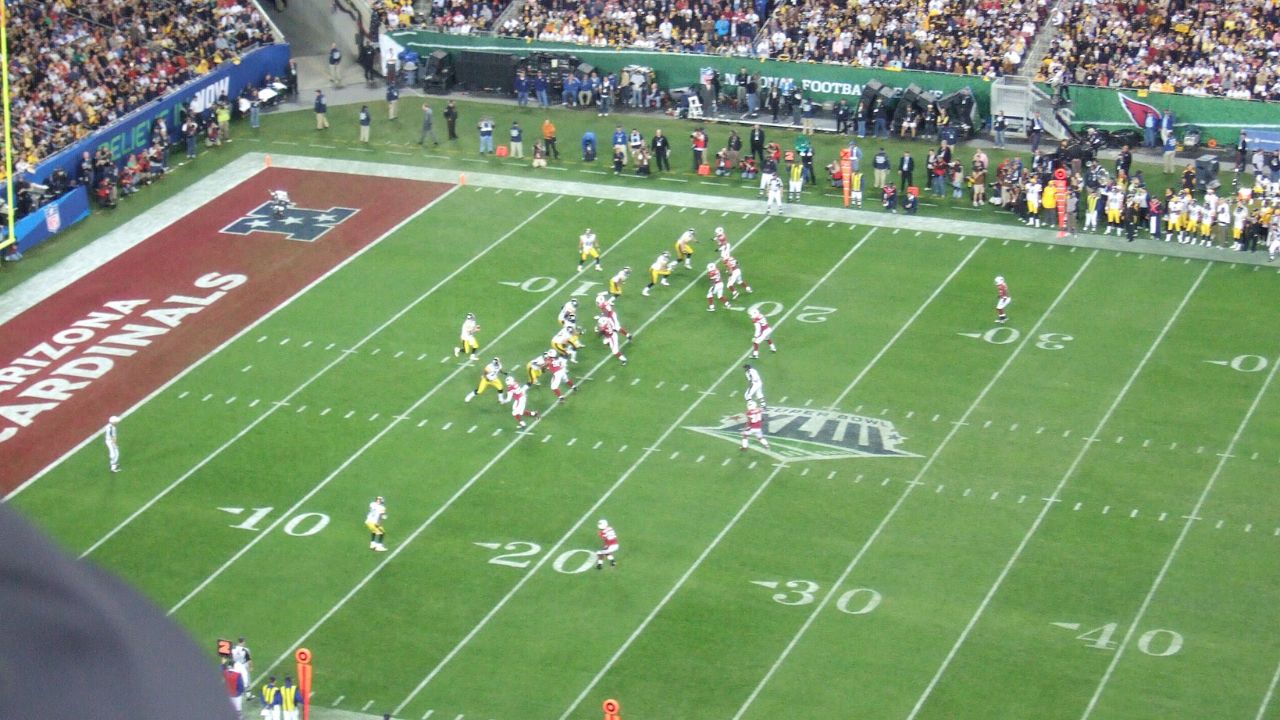 Super Bowl XLIII – Arizona Cardinals versus Pittsburgh Steelers.