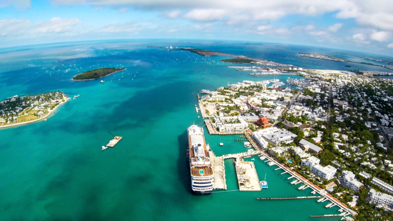 Aerial view of Key West in Florida