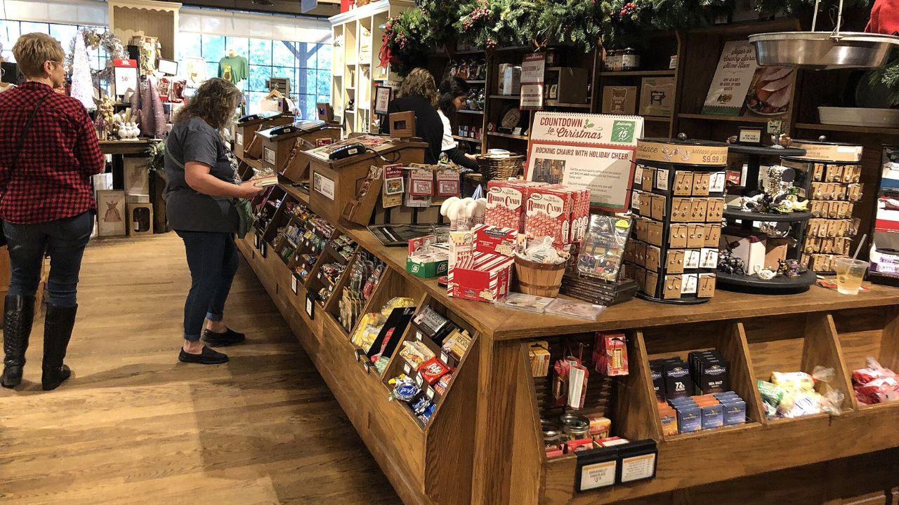 Gift shop at Cracker Barrel.