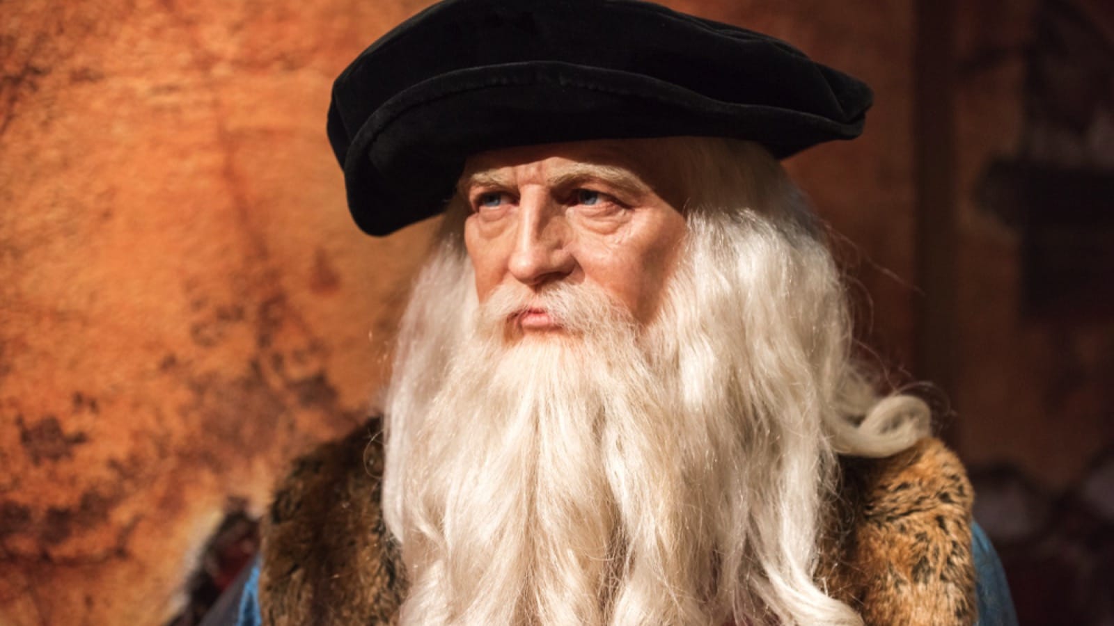 Leonardo Da Vinci wax figure