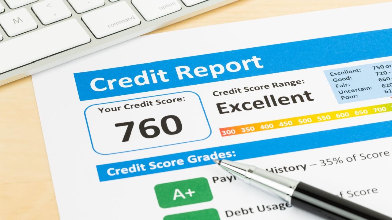Credit score grades.