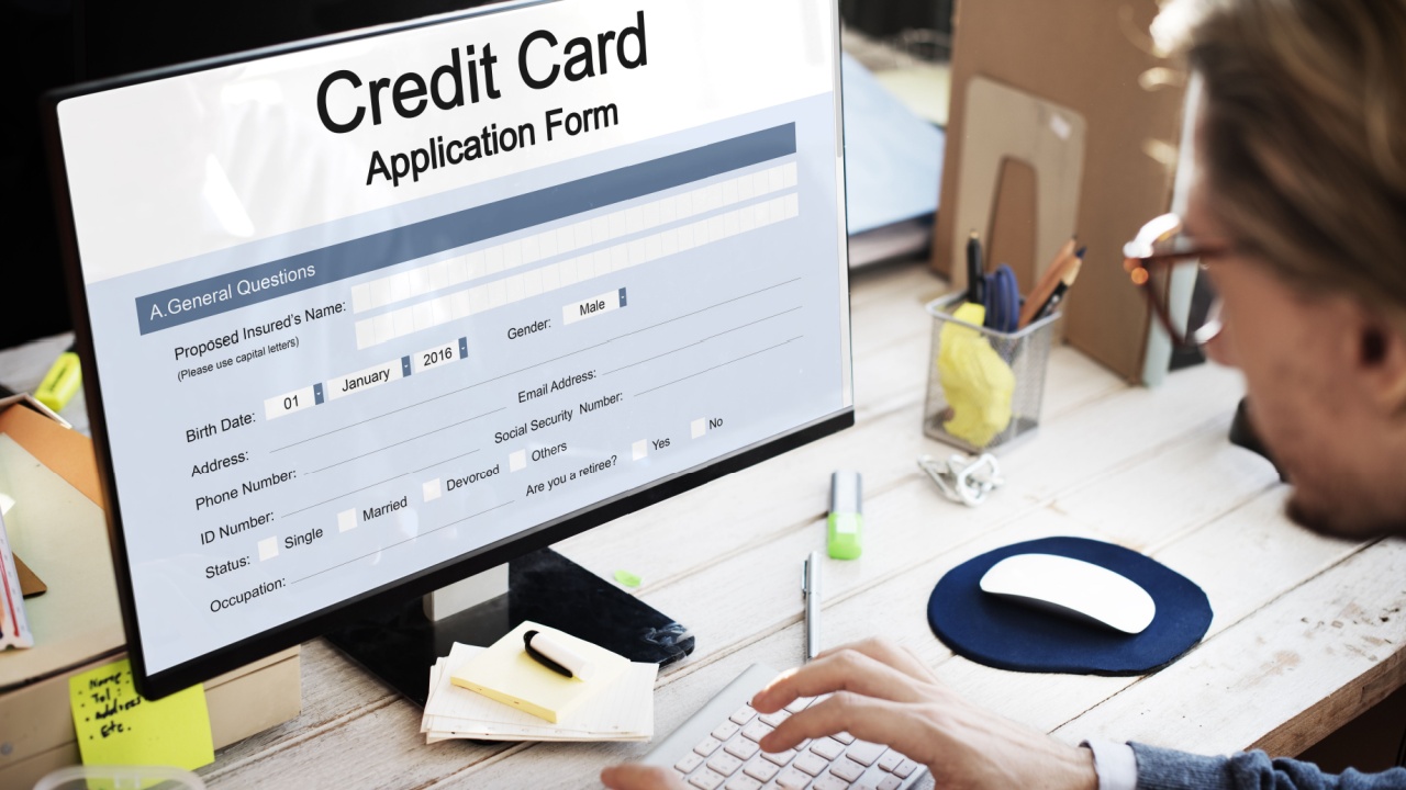 Credit Card Application Form Concept